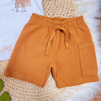 Conj. Camiseta Wild Jungle e Bermuda - Branco e Ferrugem